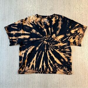 💕 Women’s Champion Authentic Athleticwear Black/Brown Tie Dye Tee Shirt